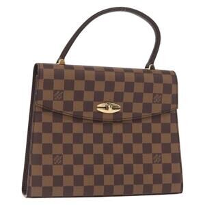 LOUIS VUITTON Damier Ebene Malesherbes Hand Bag N51379 LV Auth 157245